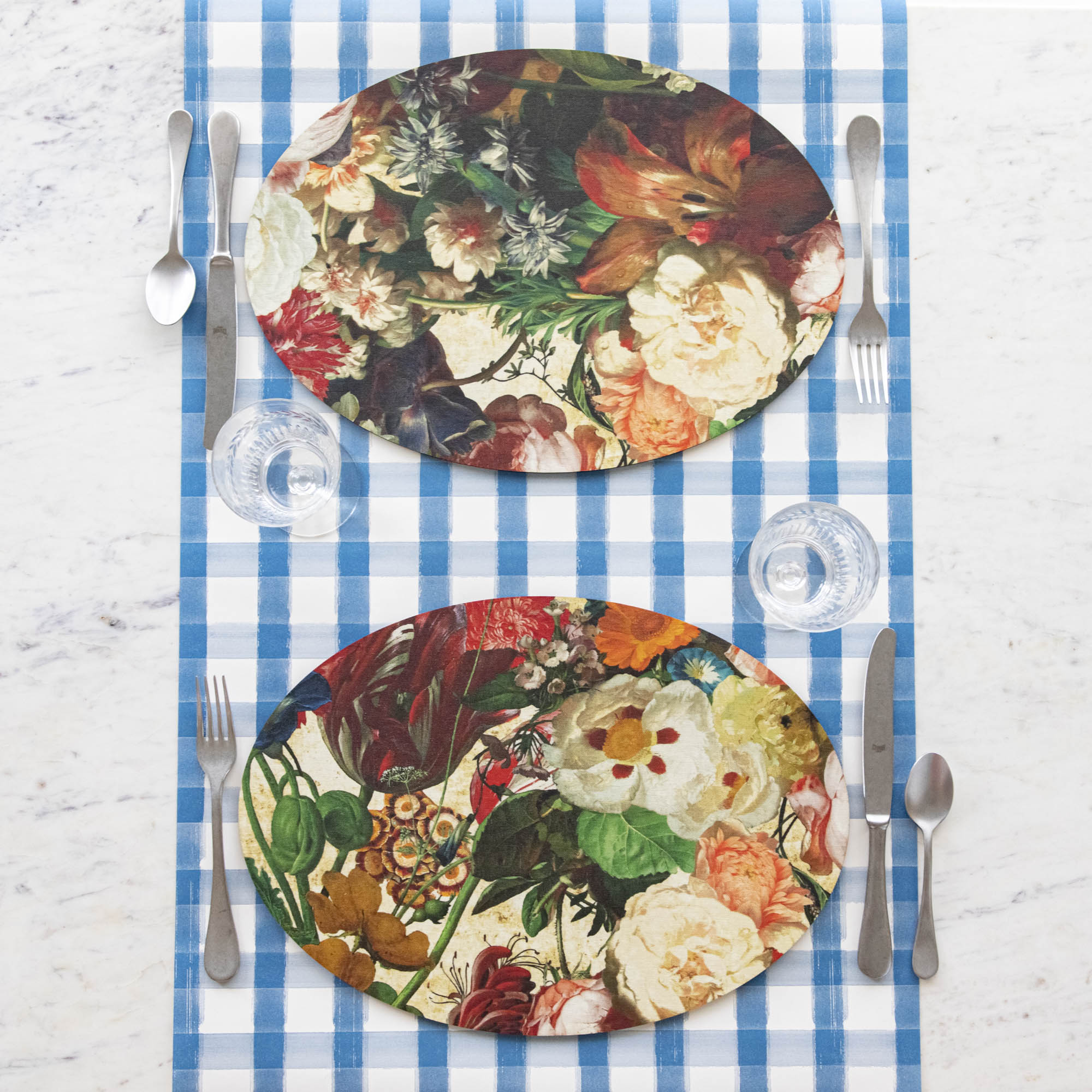 Oval Flemish Flowers Placemats