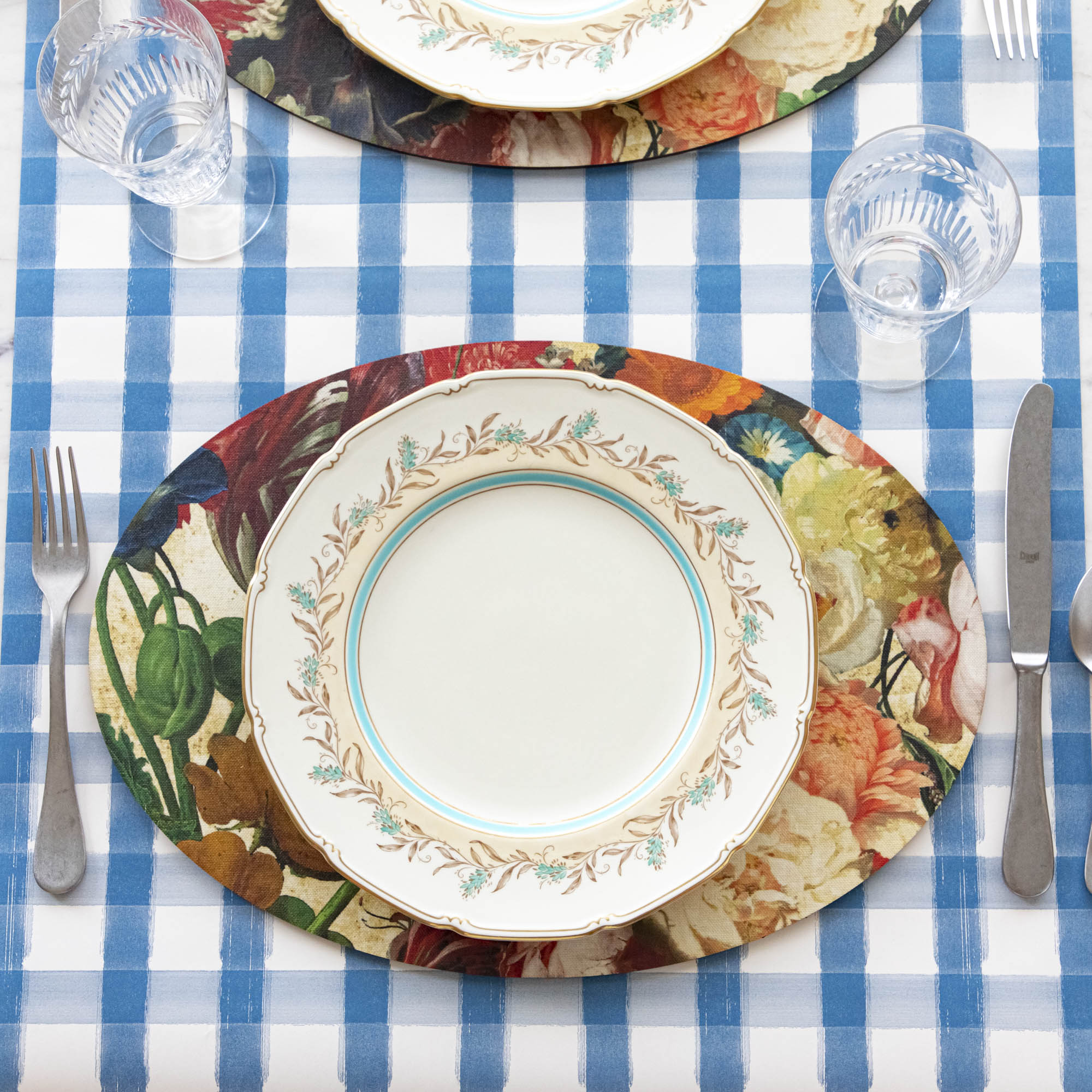 Oval Flemish Flowers Placemats