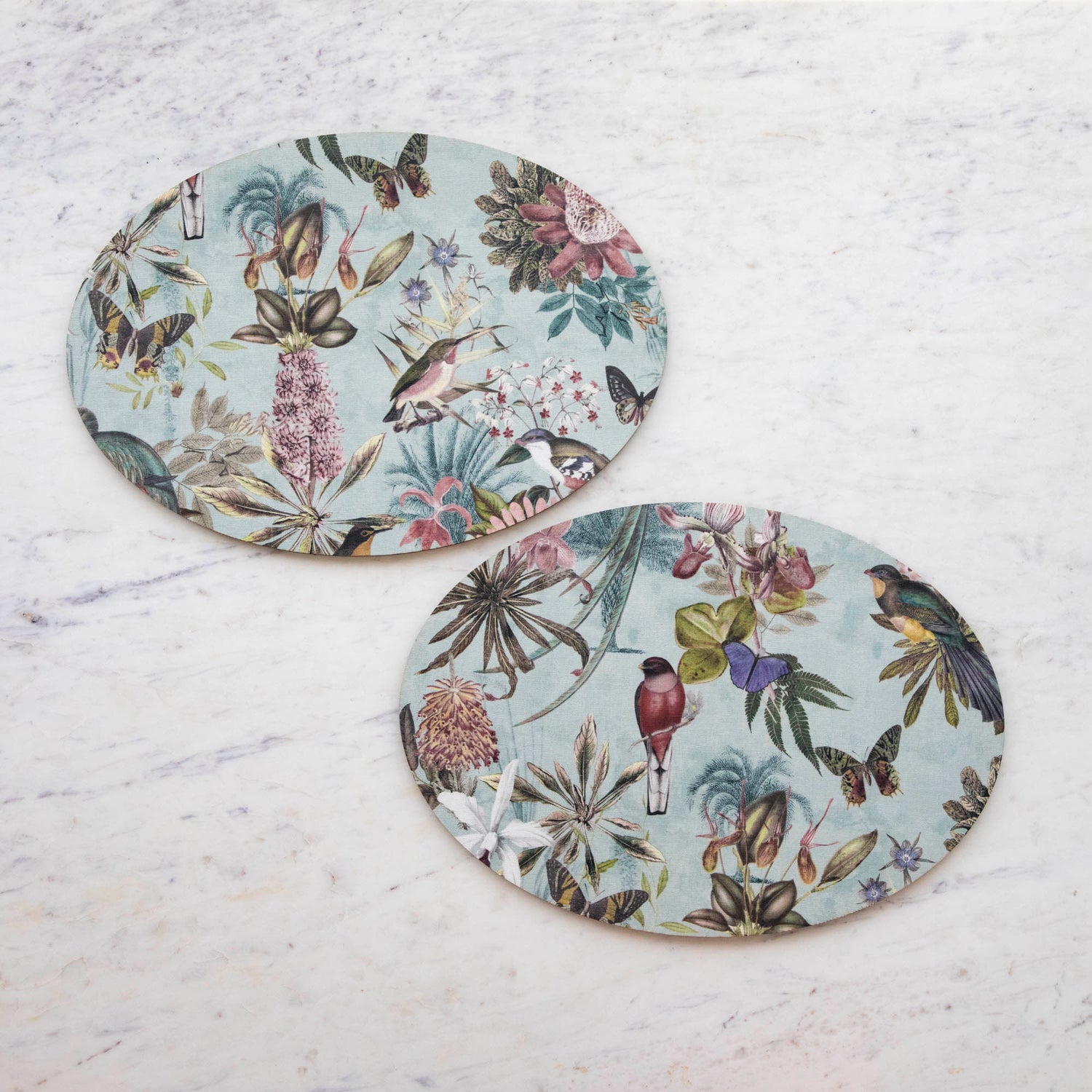 Oval Bright Floral Placemats