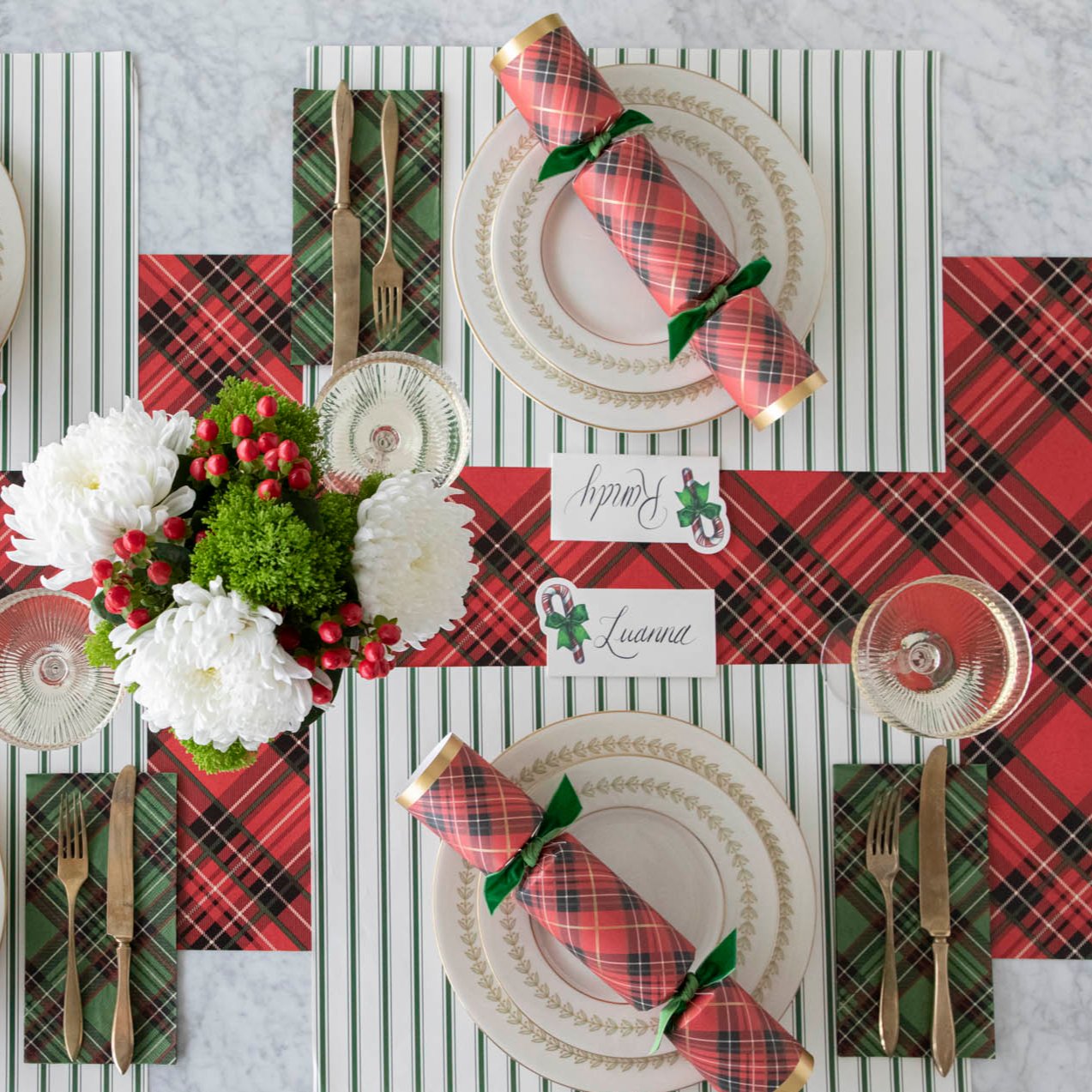 Red Plaid Crackers