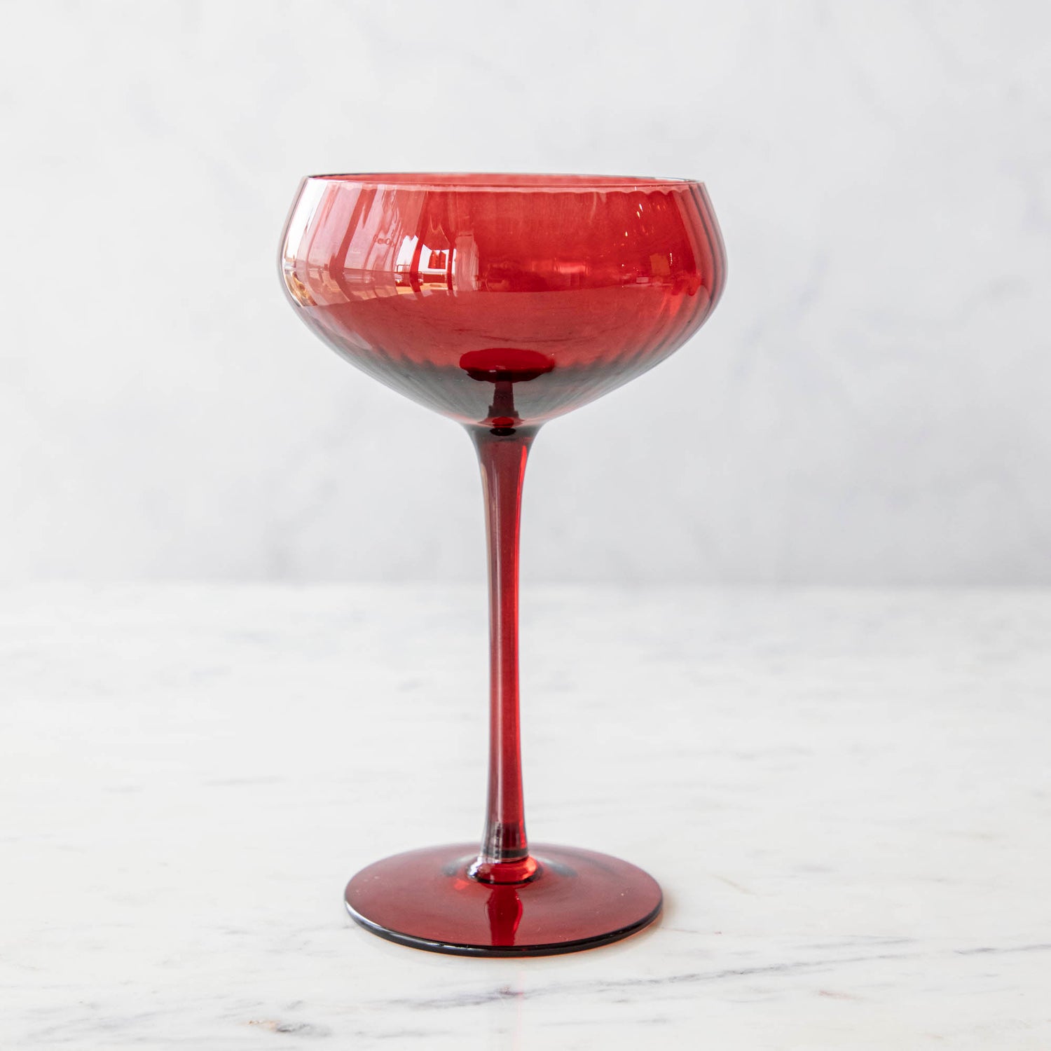 Stemmed Champagne Coupe Glasses