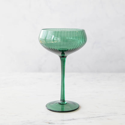 Stemmed Champagne Coupe Glasses