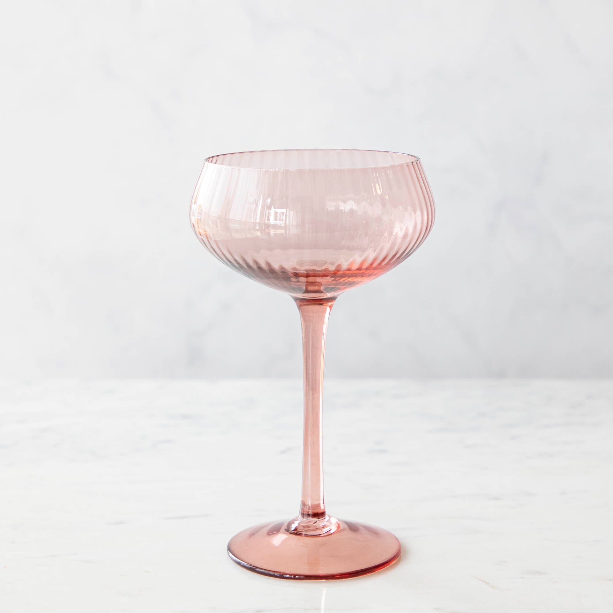 Stemmed Champagne Coupe Glasses