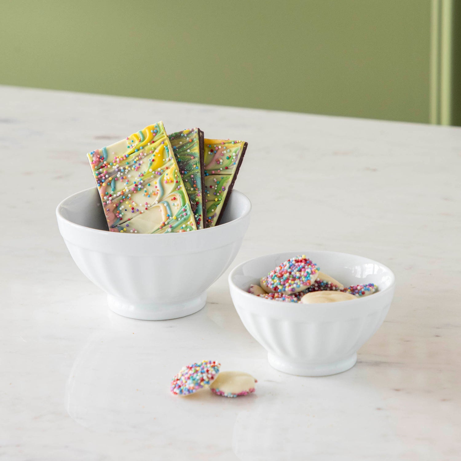 Porcelain Fluted Bowls