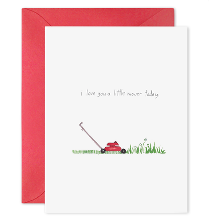 Love You a Little Mower Card