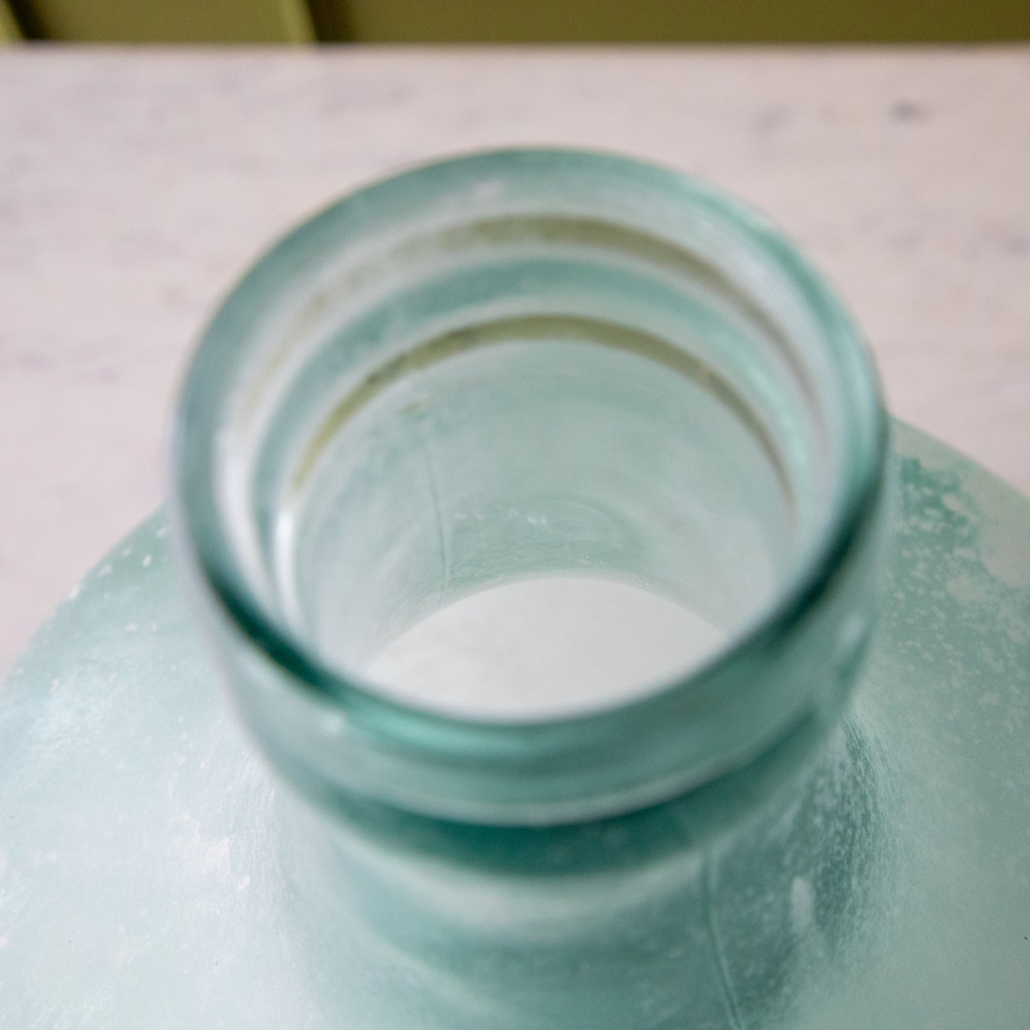 Frosted Seafoam Cellar Bottle