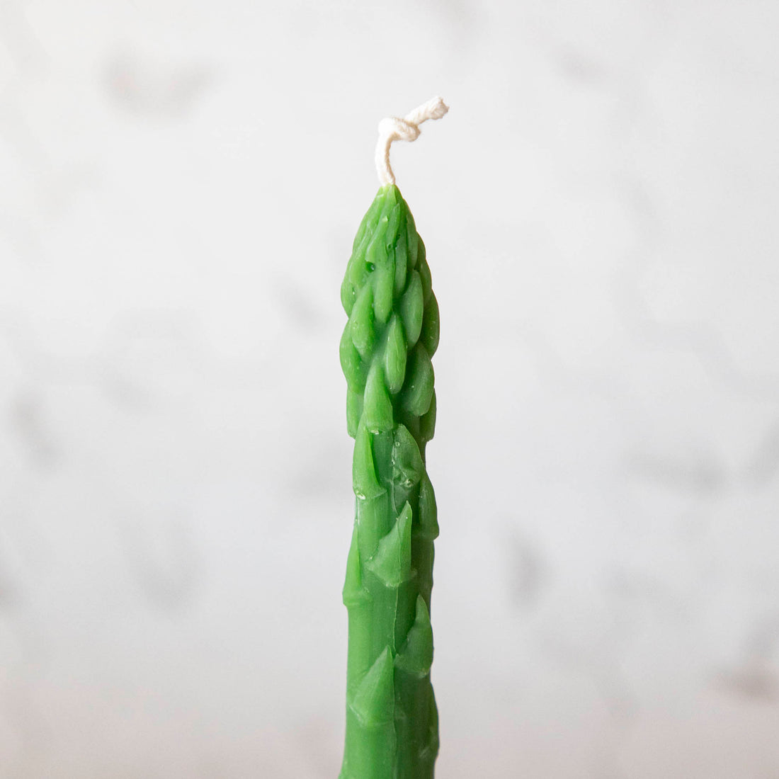 Green Asparagus Beeswax Taper Candle Set