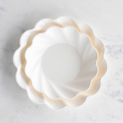 Wavy Eco Cream Plates