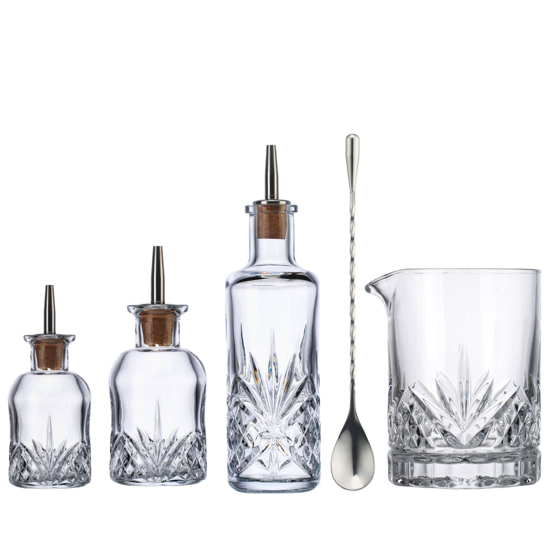 Dublin 8 Piece Crystal Bitters Set