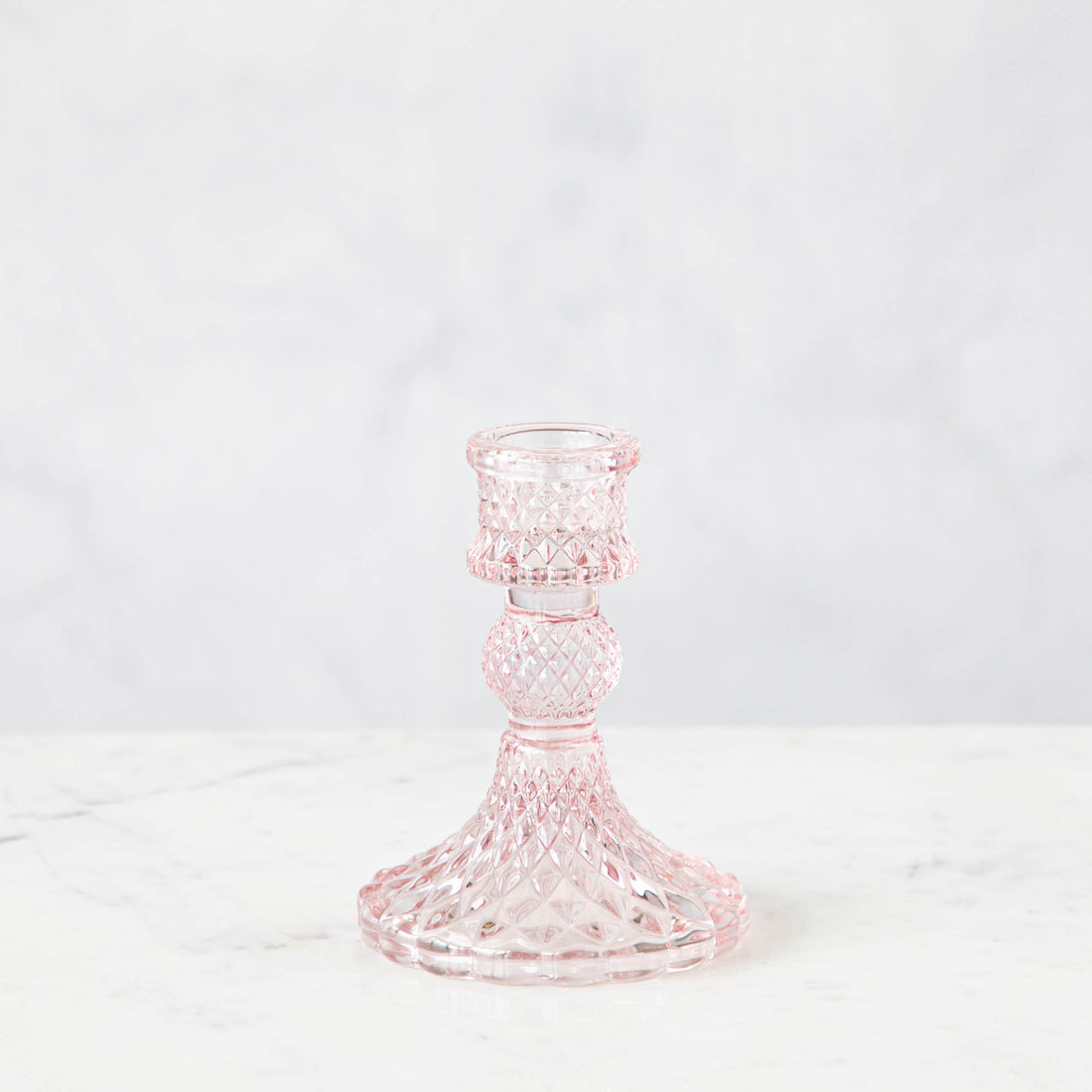 Vintage Pink Candlestick