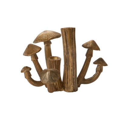 Brass Mushroom Cluster Budvase.