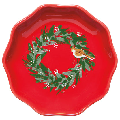 Wreaths Shaped Christmas Pinch Bowls