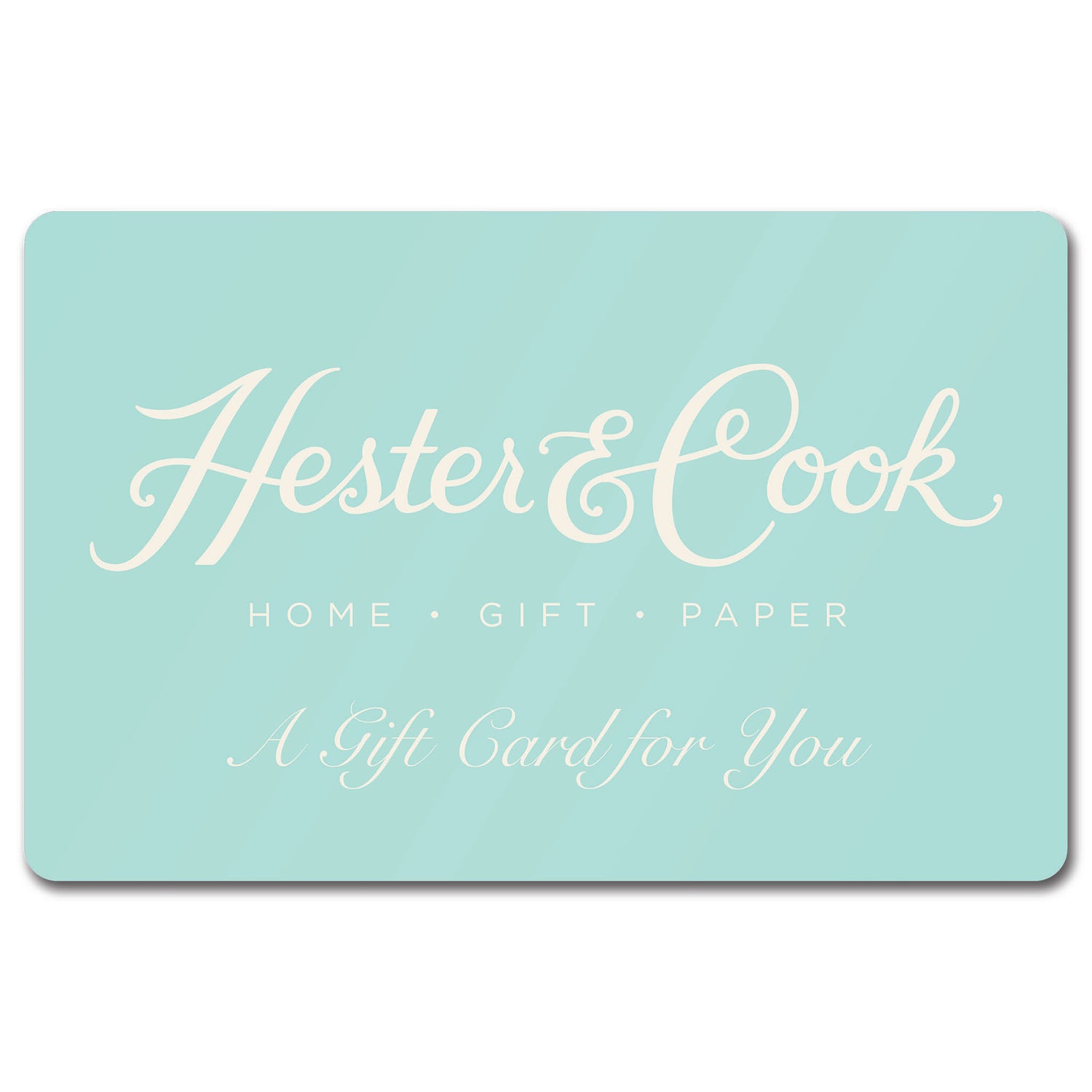 Hester &amp; Cook gift card.