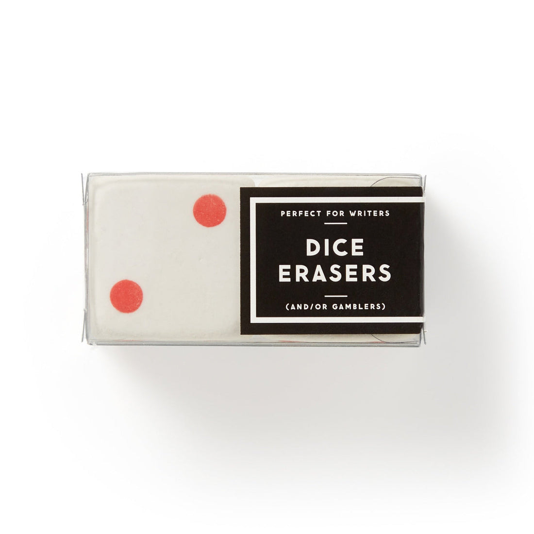 Dice erasers in package