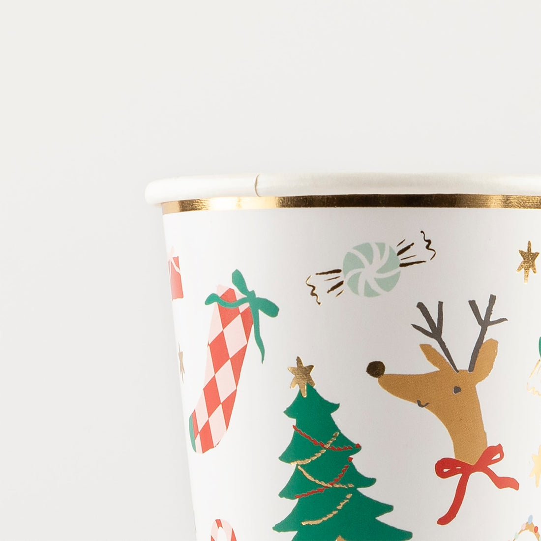 Close up of Jolly Christmas Cup