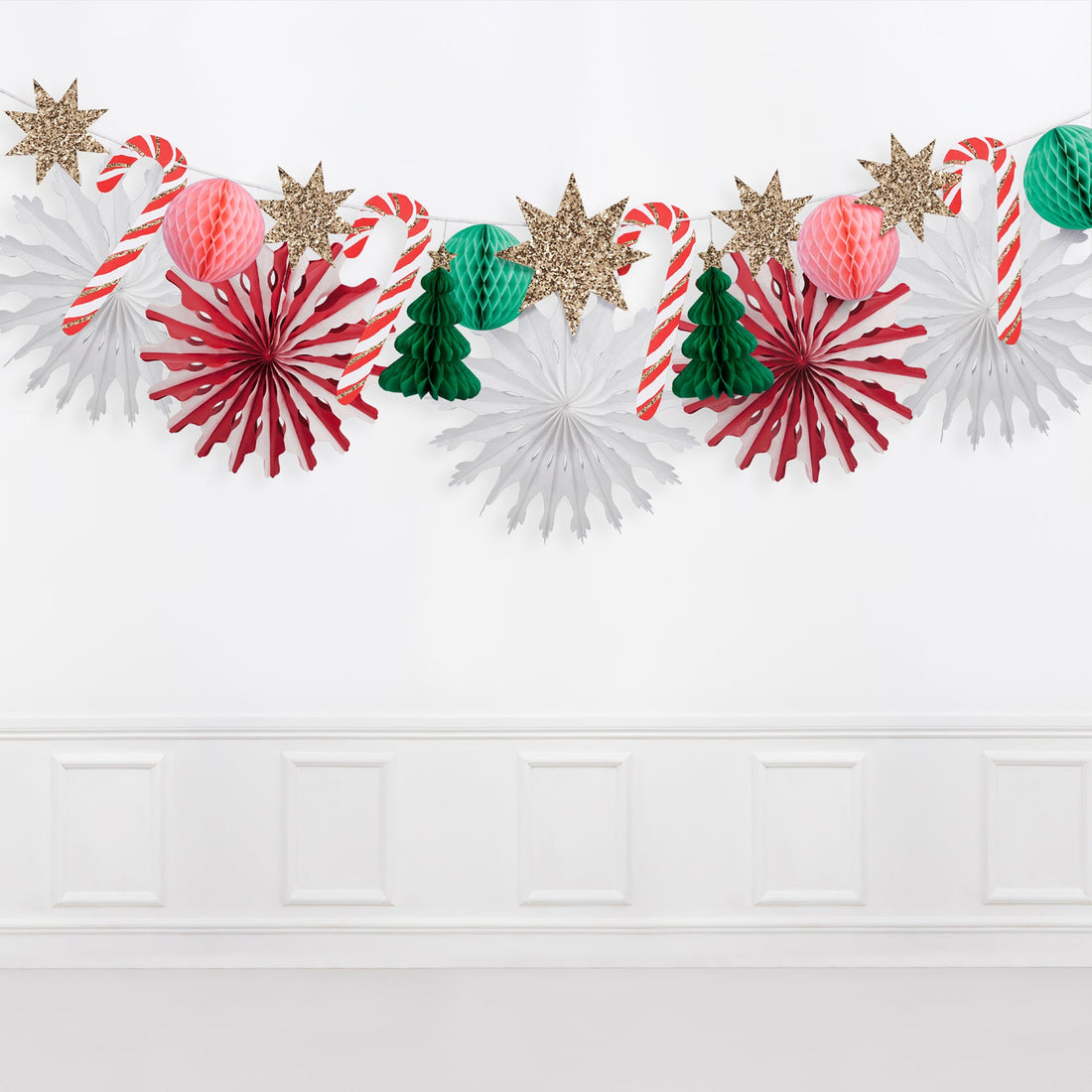 Christmas Honeycomb Garland