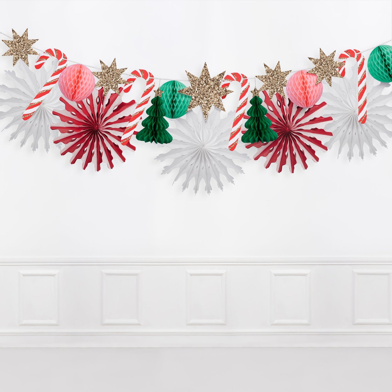 Christmas Honeycomb Garland