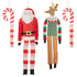 Long Legged Santa & Reindeer Decorations