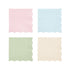 Four Ladurée Paris Assorted Napkins with scalloped borders from Meri Meri.