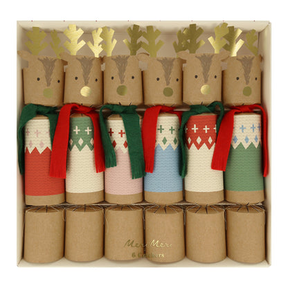 Box of Woodland Jumper Reindeer Crackers