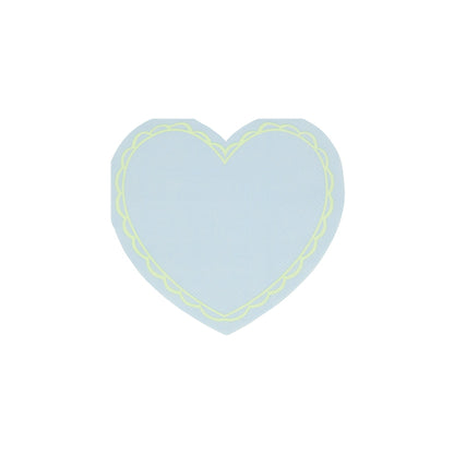 A group of Meri Meri pastel heart napkins.