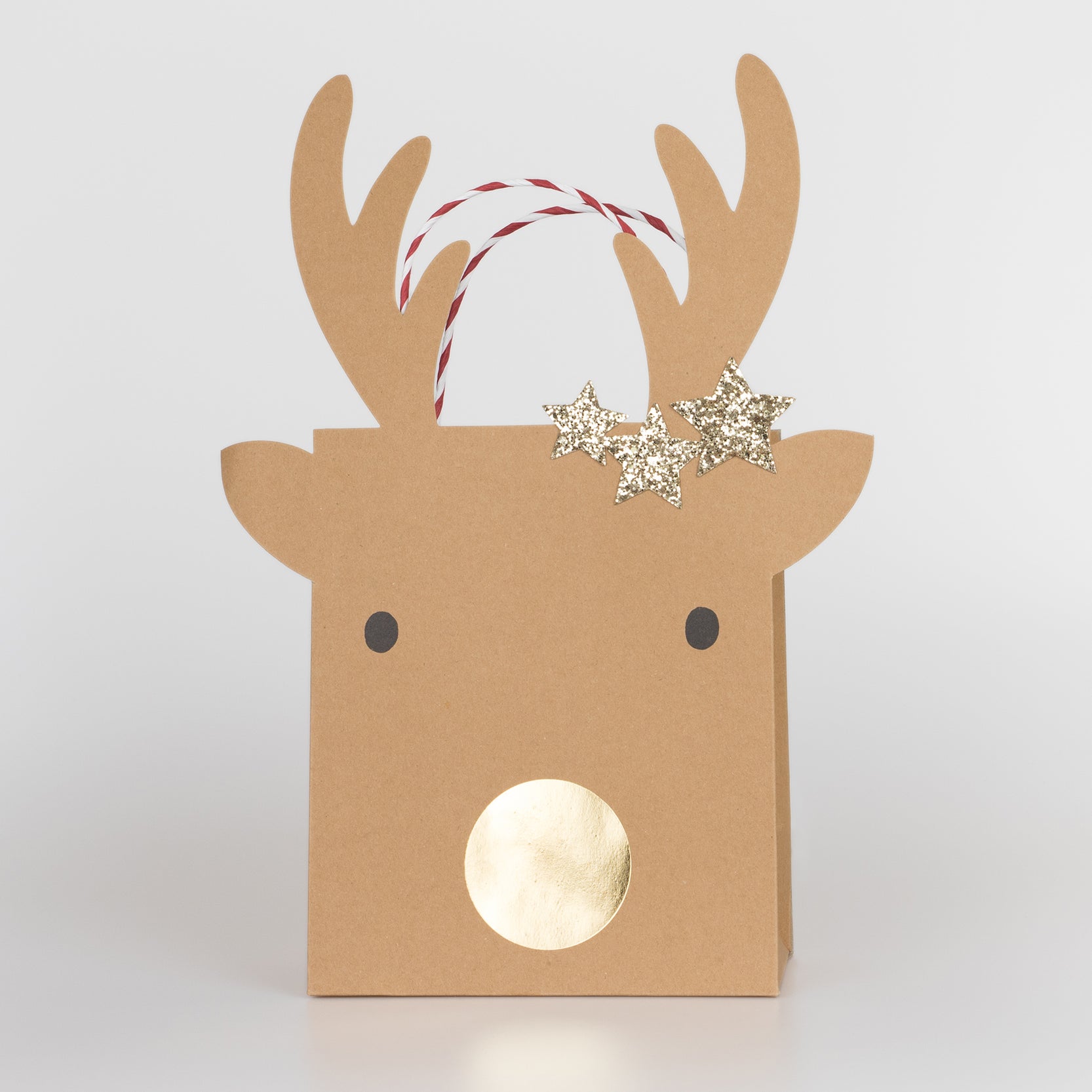 Single Medium Reindeer Gift Bag