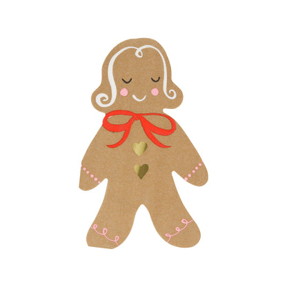 Girl Gingerbread Napkin