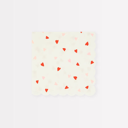 Heart Pattern Napkins by Meri Meri