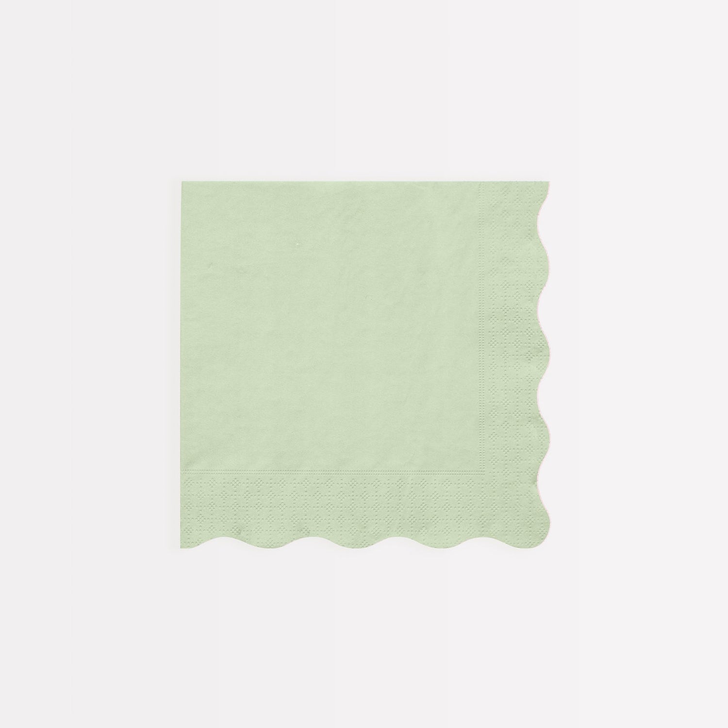 Four Ladurée Paris Assorted Napkins with scalloped borders from Meri Meri.