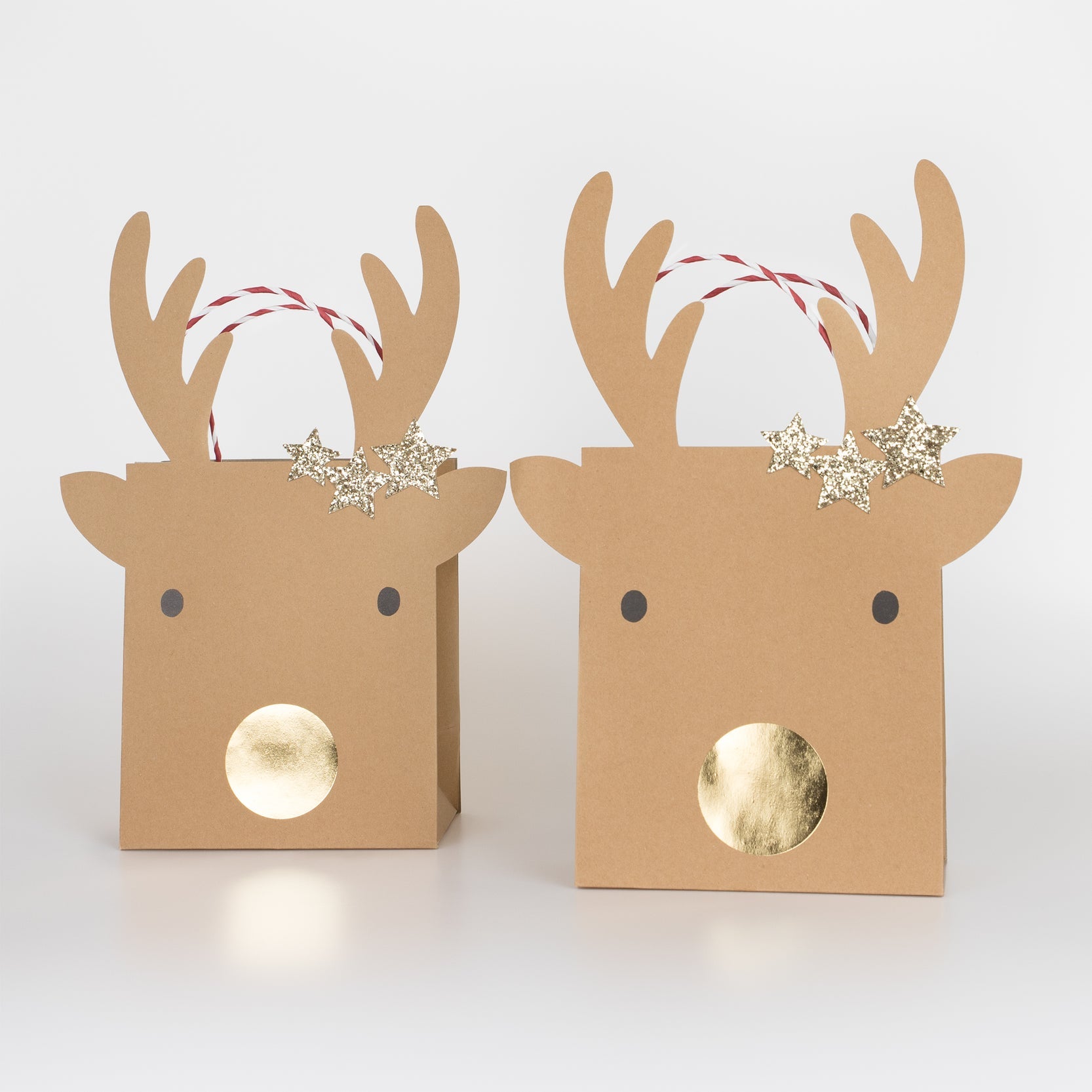 Set of two medium Reindeer Gift Bags