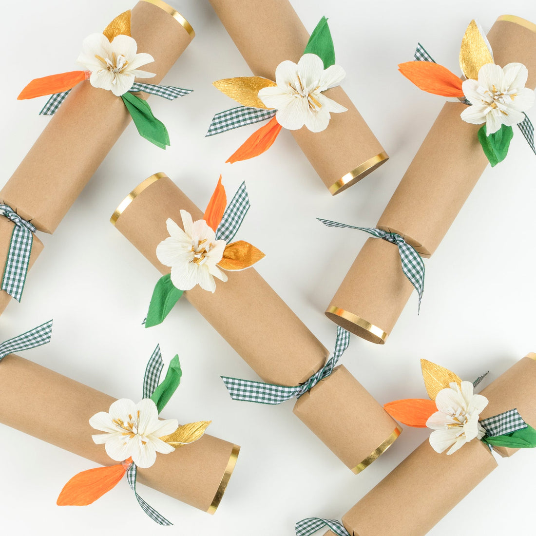 Close up of Fall Flower Crackers