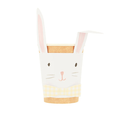 Meri Meri Lop Eared Bunny Cups with gingham bow