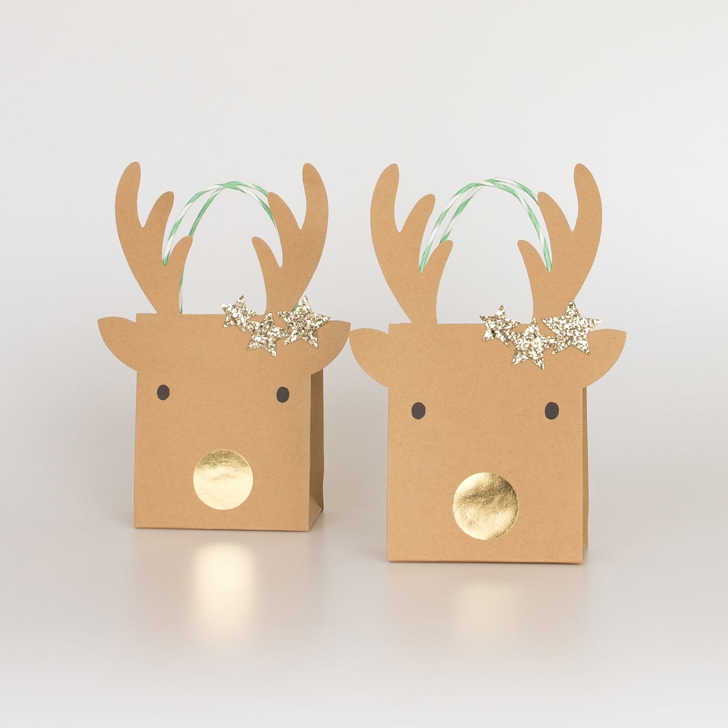 Set of two small Reindeer Gift Bags