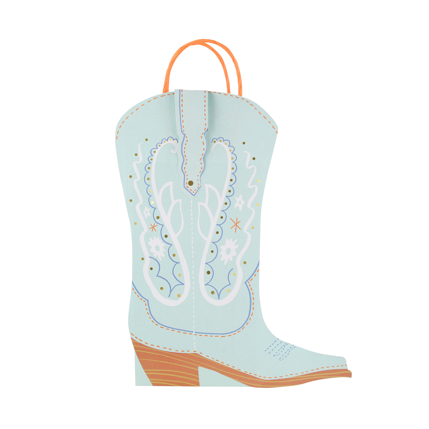 Blue boot gift bag by Meri Meri. 