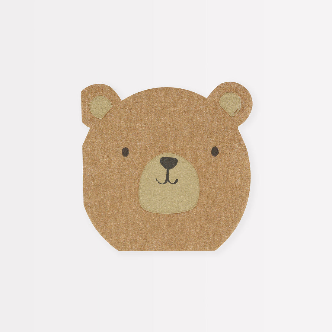 Woodland Bear Shaped Paper Napkins by Meri Meri. 