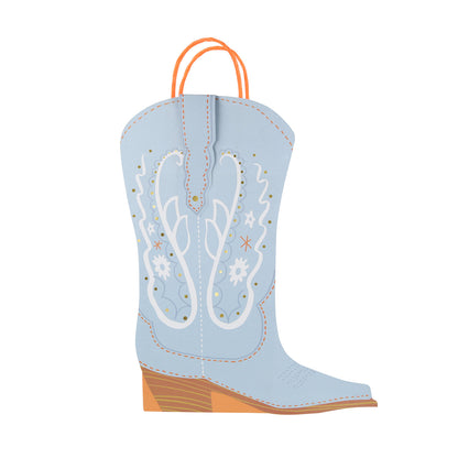 Blue boot gift bag by Meri Meri. 