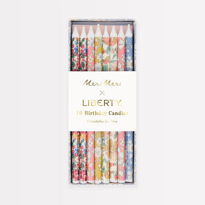 Meri Meri x Liberty Mixed Print Party Candles.