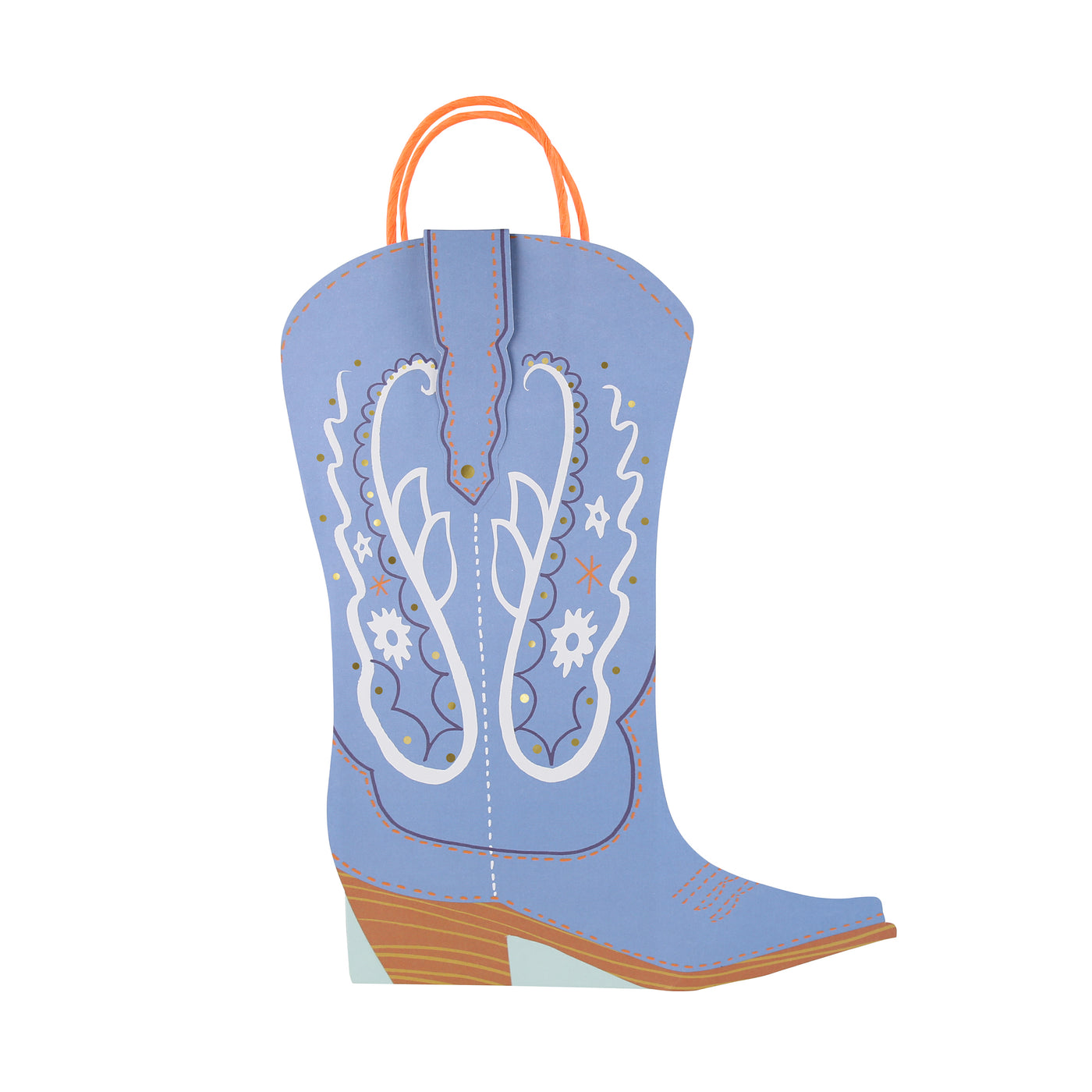 Blue boot gift bag by Meri Meri. 