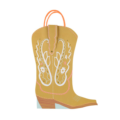 Yellow boot gift bag by Meri Meri. 