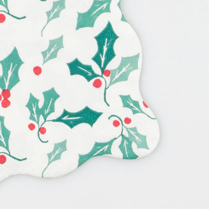 Holly Pattern Napkins