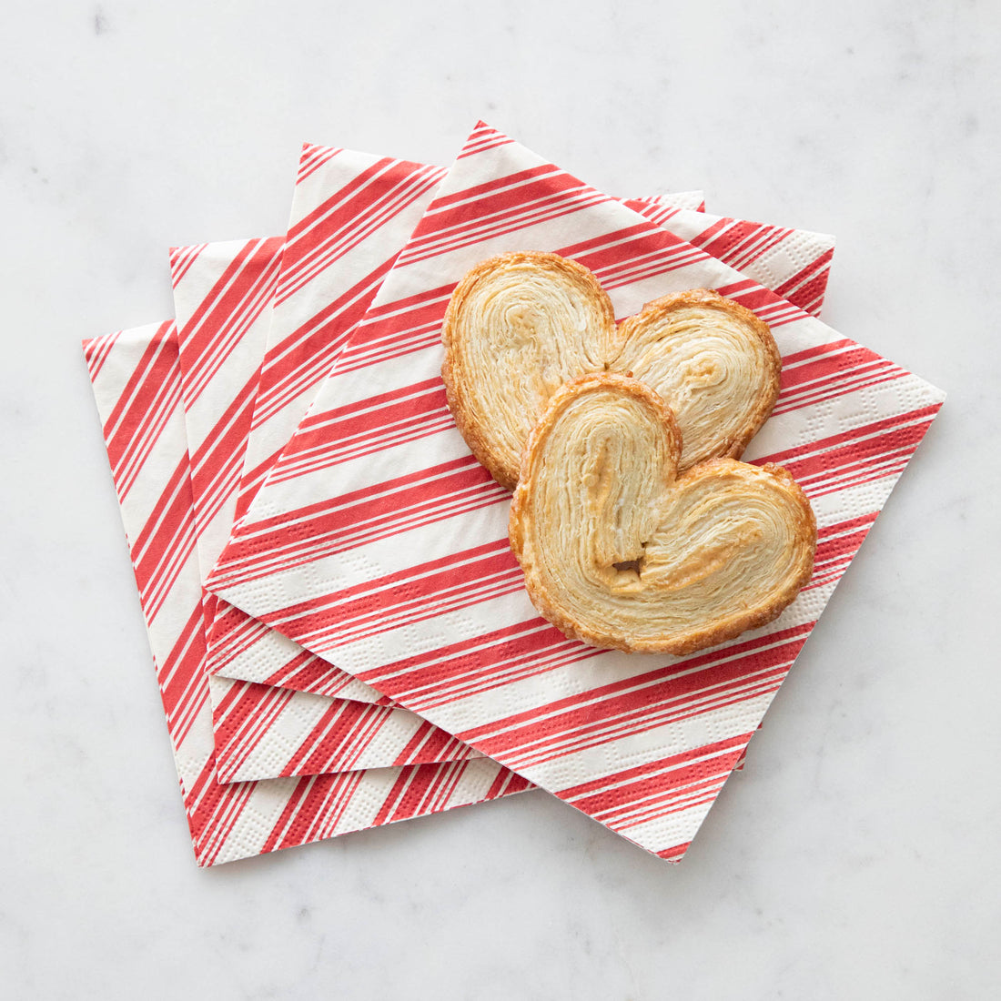 Peppermint Stripe Cocktail Napkins