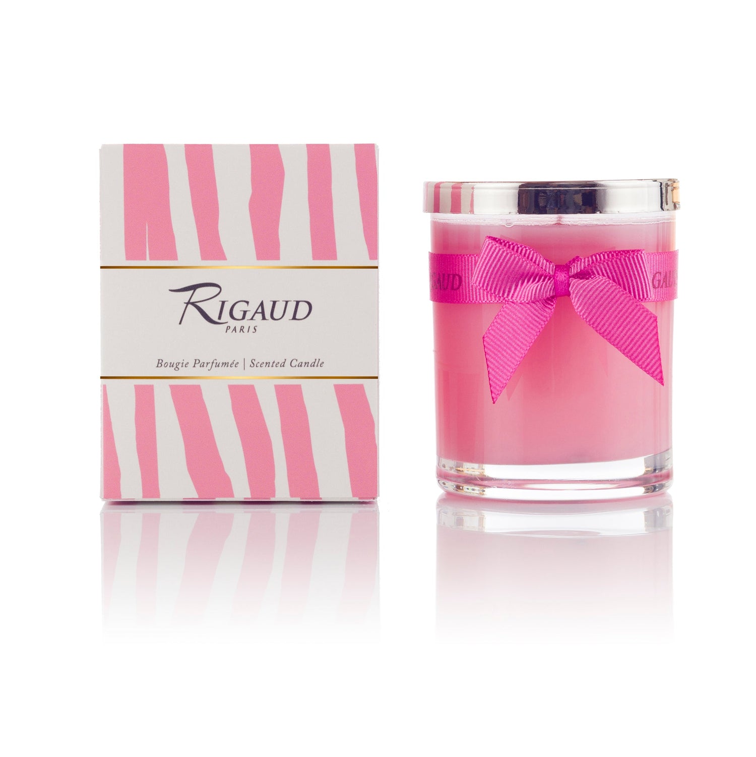 Small Rigaud Rose Couture candle and box. 