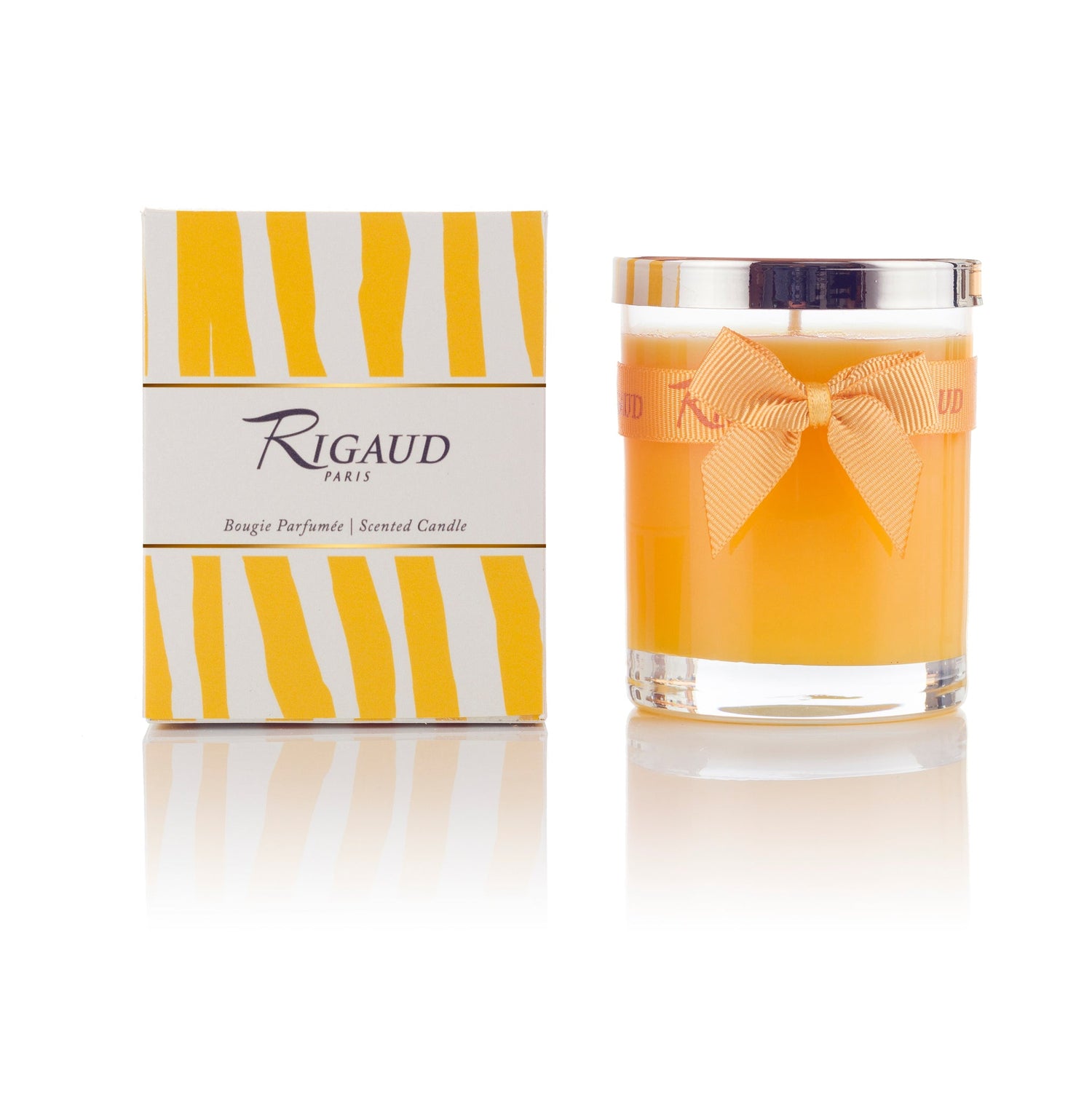 Small Rigaud Tournesol candle and box. 