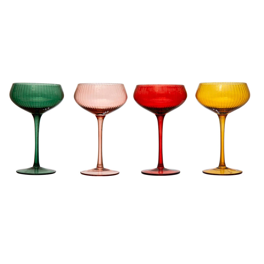 Stemmed Champagne Coupe Glasses