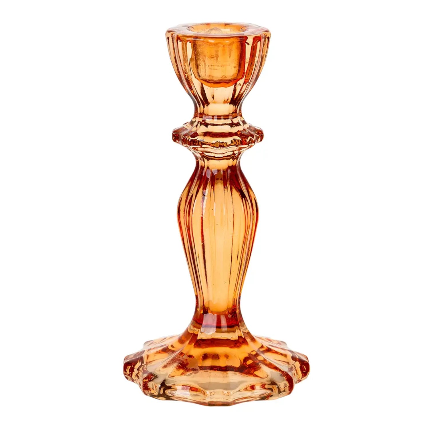 Pressed Glass Candleholder