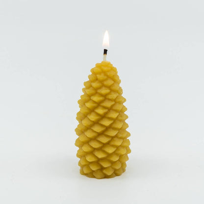 Beeswax Pine Cone Candles