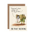 A funny illustration of a detective mole looking at the ground with a magnifying glass, saying "Someone&