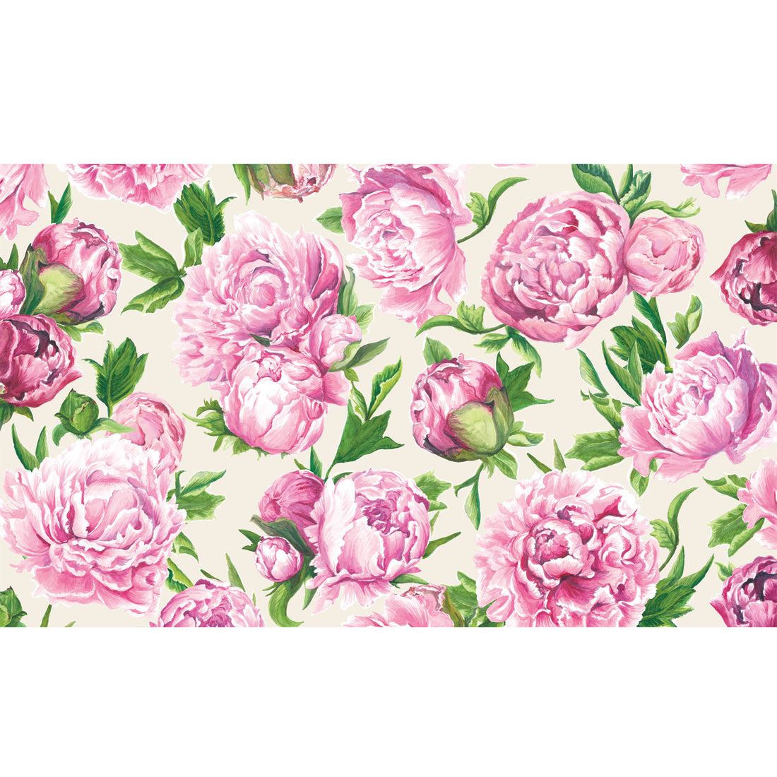 Peonies in Bloom Vinyl Floor Mat