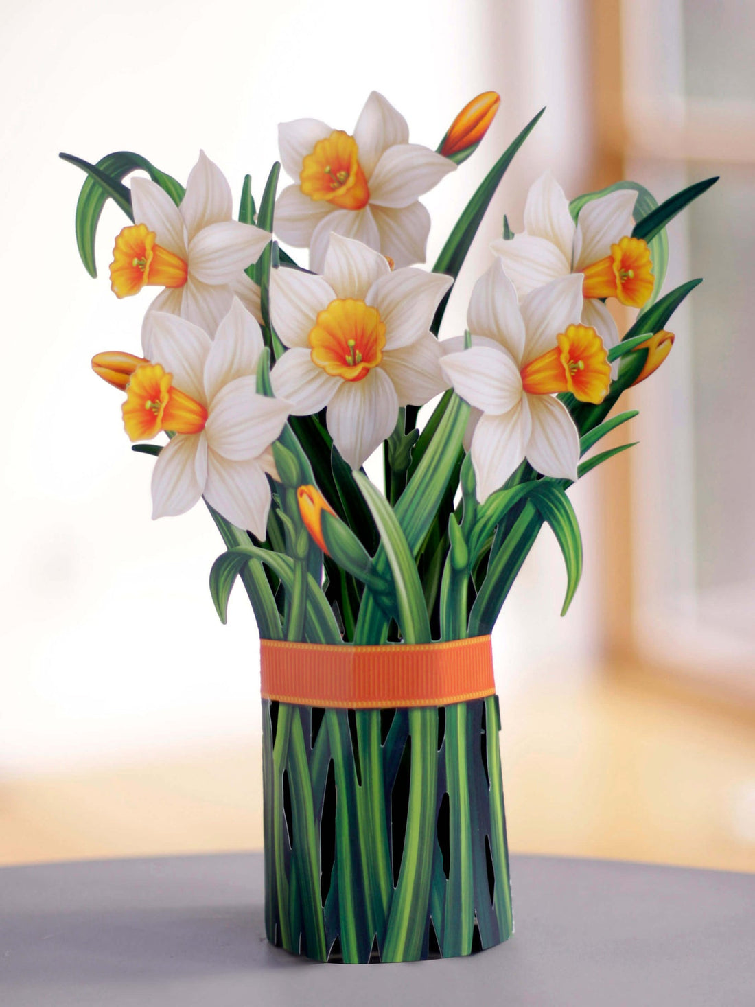 A bunch of Summer Flower Bouquet from Fresh Cut Paper in a vase.