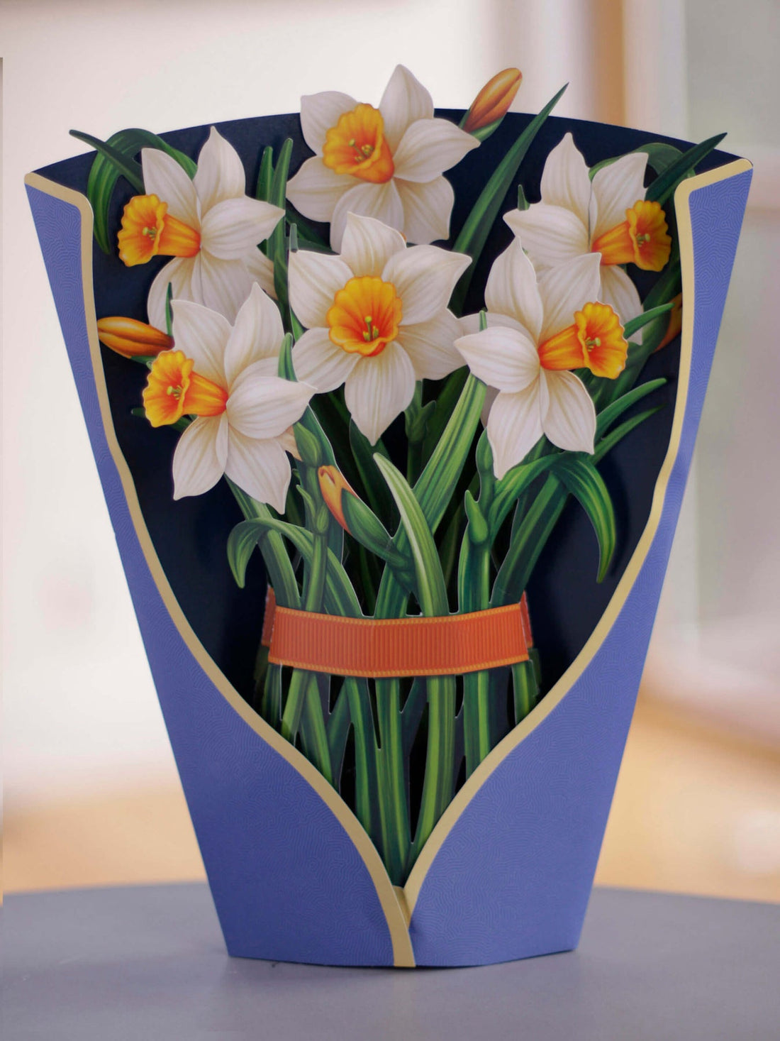 A bunch of Summer Flower Bouquet from Fresh Cut Paper in a vase.